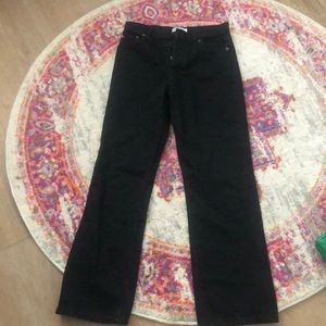 zara black straight leg jeans